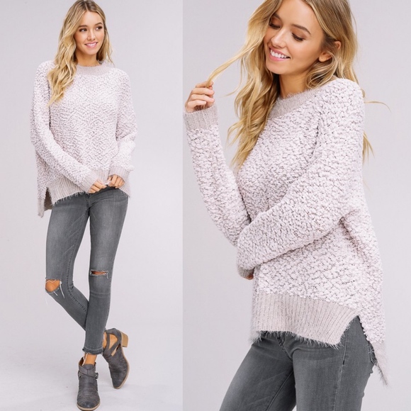 Maria Fuzzy Sweater - GREY - Picture 2 of 4